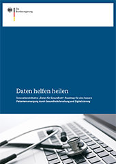 Titelblatt "Innovationsinitiative „Daten für Gesundheit“: Roadmap für eine bessere Patientenversorgung durch Gesundheitsforschung und Digitalisierung"